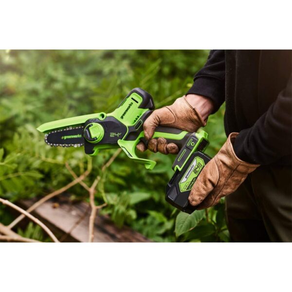 Motosierra Inal. 4" Greenworks 24V + Carg Y Ba. 2.0 AH - 2008207