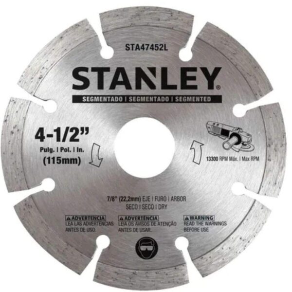 Esmeril Angular Stanley SG7115V10-B2C 4 1/2 7850w + 10 Discos